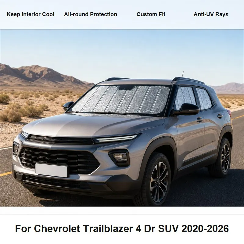 For Chevrolet Trailblazer 4 Dr SUV 2020-2026 Full Set Car Window Sunshades UV Block Privacy Heat Insulated Foldable Car Curtain