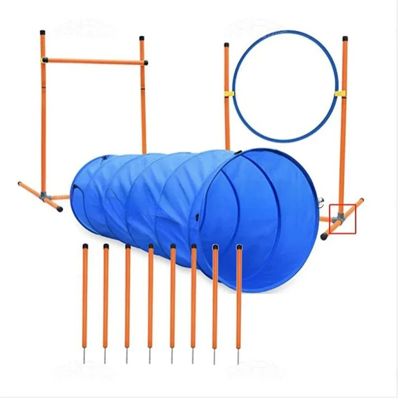 Pet Agility Training Kit Dog Training Jump bar, hurdles, jump rings and dog obstacle training equipment