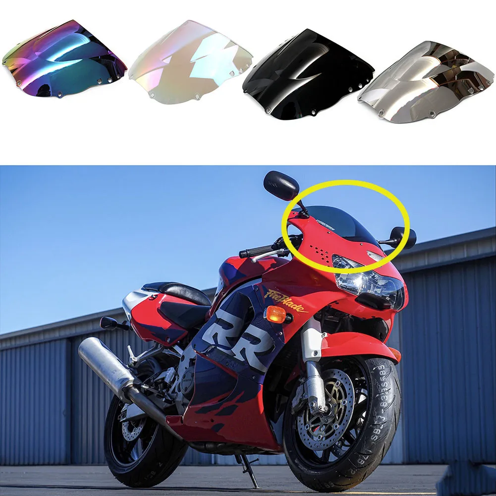 

Front Clear/Dark/ Wind Deflector Windshield Windscreen Double Bubble For Honda CBR900RR CBR919RR 1998-1999