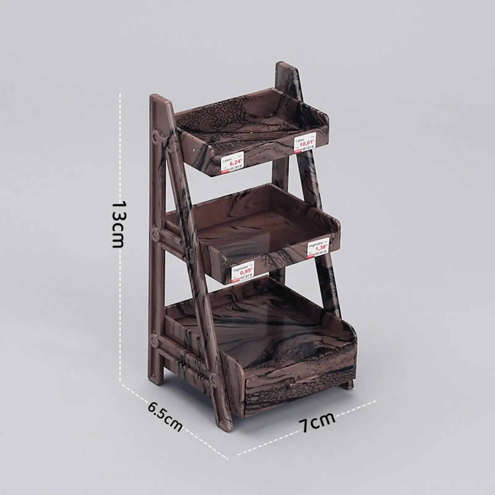 1/12 Miniature Plant Stand Decoration Garden Dollhouse Simulation Mini Display Shelf Dollhouse Flower Stand for Boys Girls