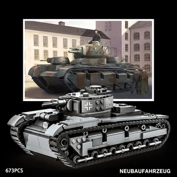 בניית טנק ניובוורגרוג מהמלחמה העולמית השנייה לילדים, סדרת 8-12, מודל פאזל צבאי מהמלחמה העולמית השנייה, צעצועים מורכבים לילדים