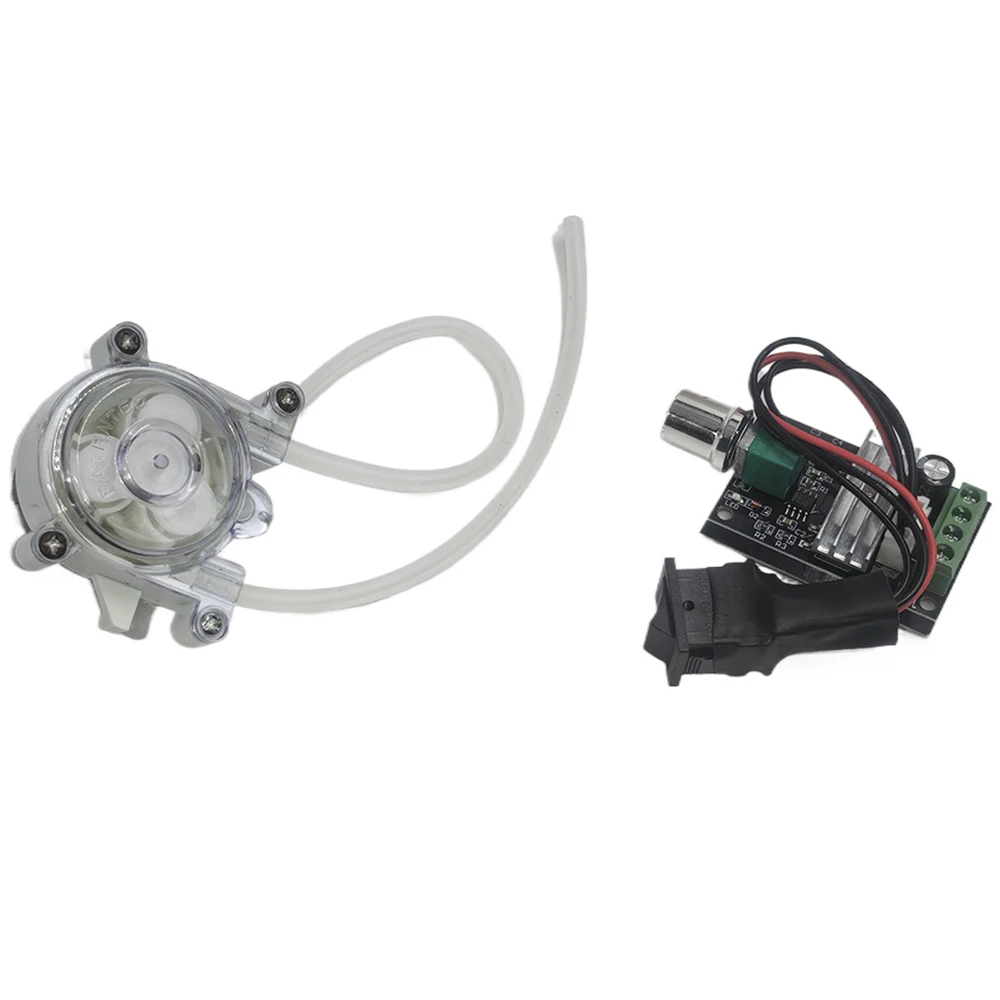 Micro Peristaltic Pump DC 6V-12V Small 500 Geared Motor Adjust Dosing Liquid Water Pump Reverse Direction for Lab Ink Sampling