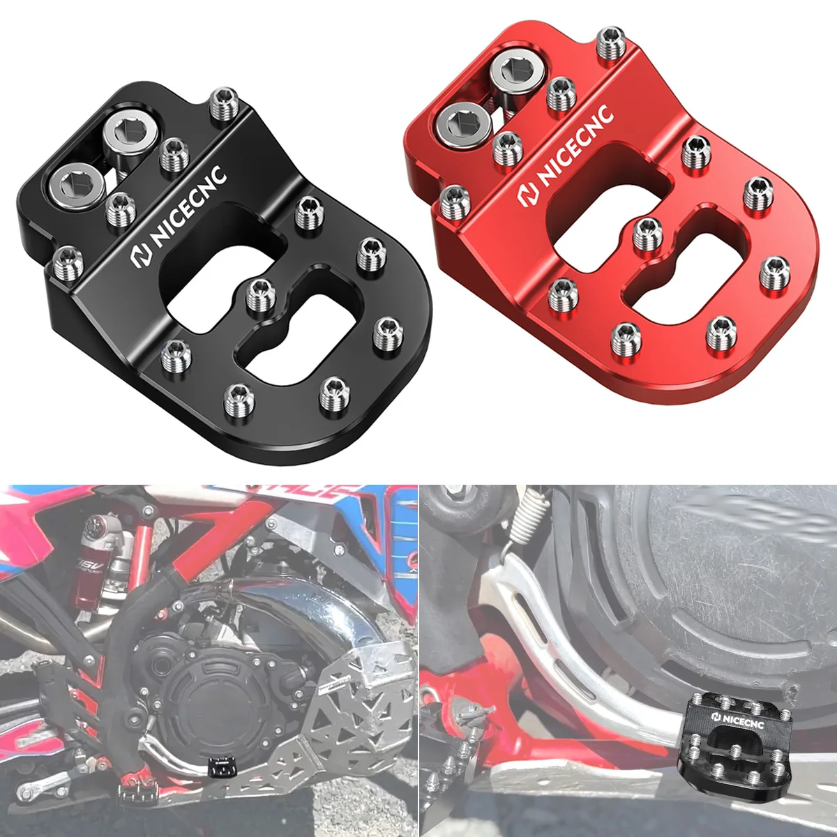NICECNC-palanca de freno para moto de cross, punta de Pedal de freno escalonada para Beta XTrainer 300 RR 200 250 300 390 430 450 480 500 RR S 2013-2023