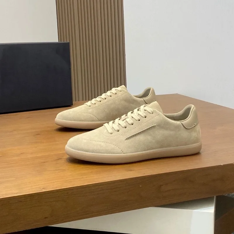 Zeg** Leather Platform Shoes for Men with Laces Casual Shoes Versatile Lightweight Sports Style Platform Shoes Suitable Seasons