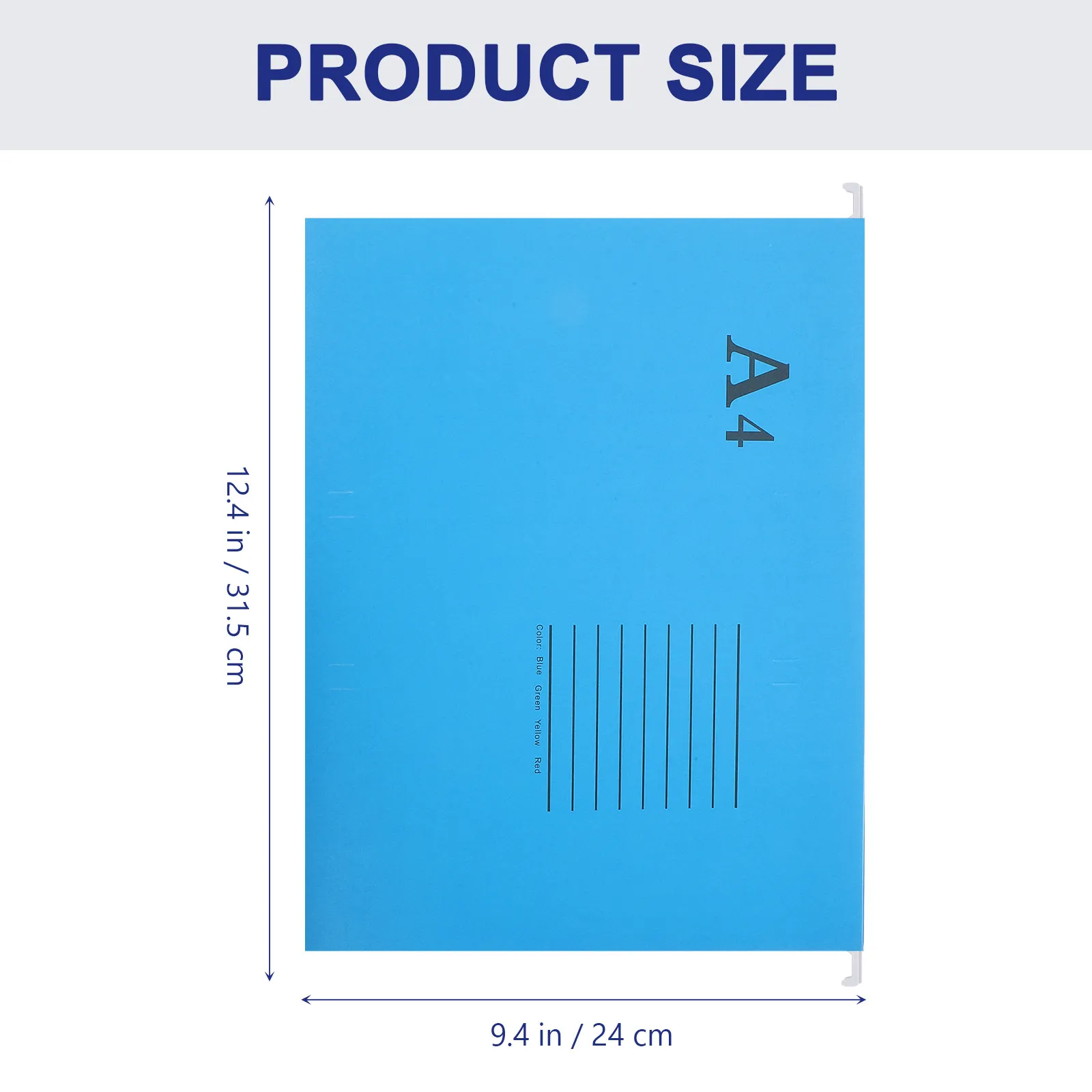 10Pcs A4 Suspension File Folders Hanging File Holder Premium Paper Wide Opening for Financial Records Office Home