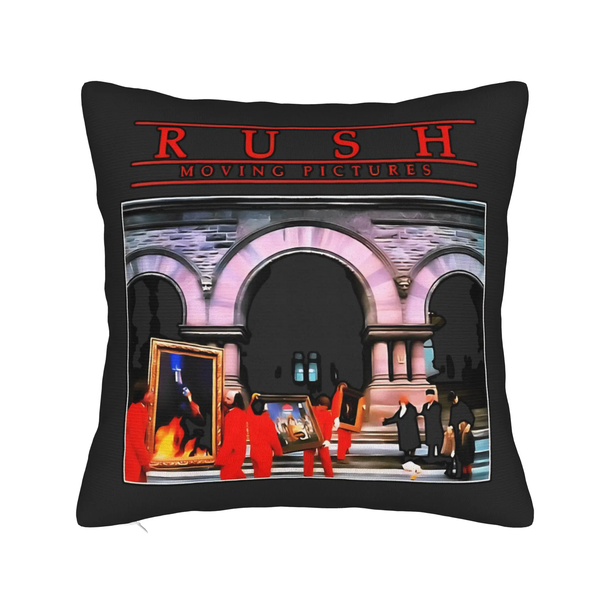 Rush Band Pillow Case  Print Pillow Cover Cute Funny Pillowcases For Sofa Home Decoration