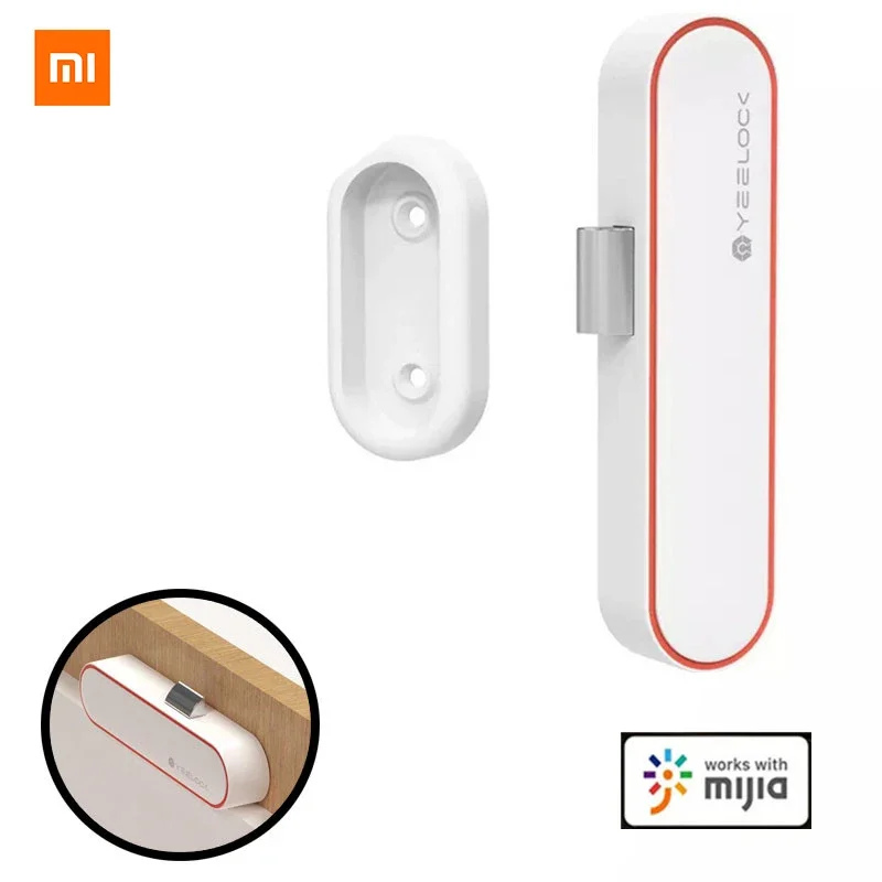 Original Xiaomi YEELOCK Smart Drawer Cabinet Lock Keyless Bluetooth APP Unlock Anti-Theft Child Safety File Security