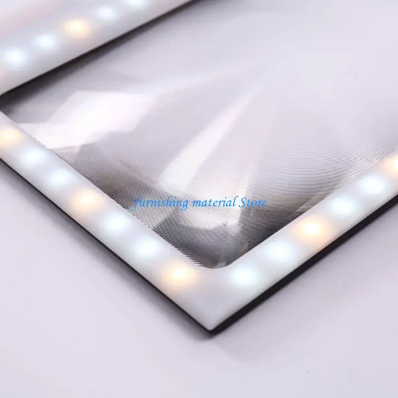 

Y5GD Portable Magnifier with illuminations & Adjustable LED Light Full Pages Magnification Helper For Detailed Work & Elderly