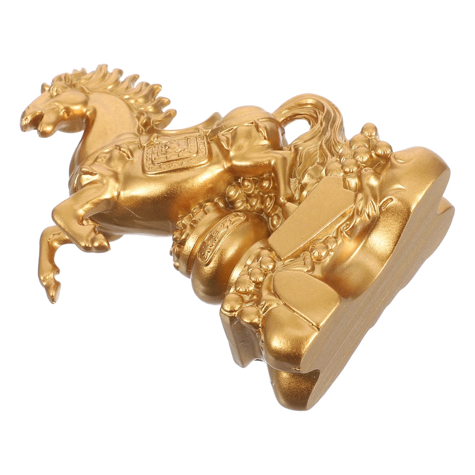 

Feng Shui Zodiac Animal Figurine Resin Standing Horse Sculpture 2026 New Year Fortune Sculpture Horse Wealth Figurine Statue