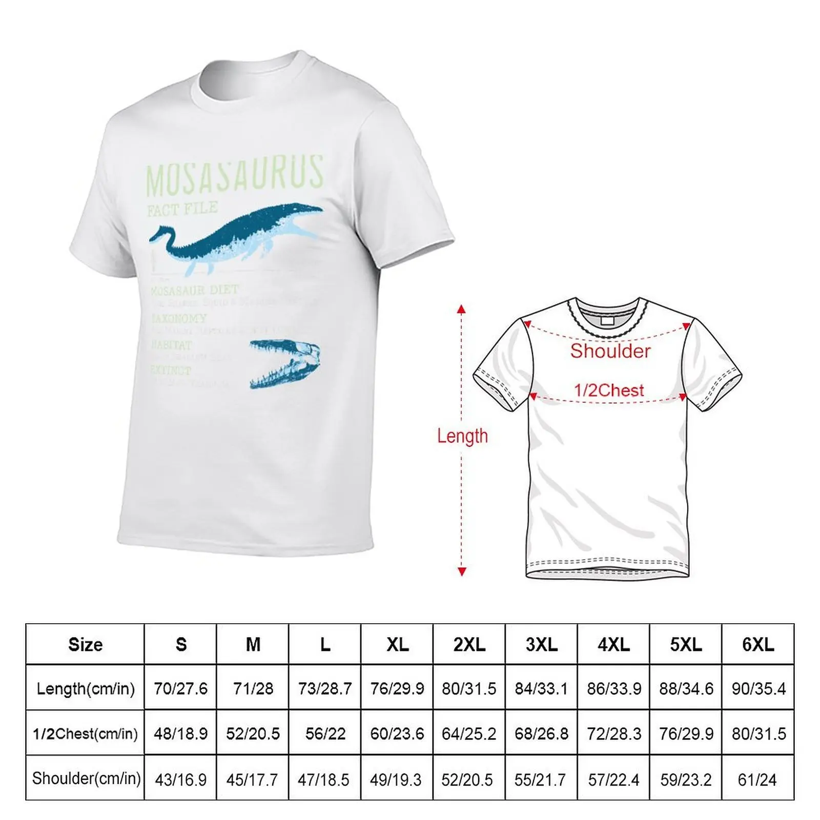 Mosasaurus Facts T-Shirt oversizeds oversize t-shirts man heavyweight t shirts for men