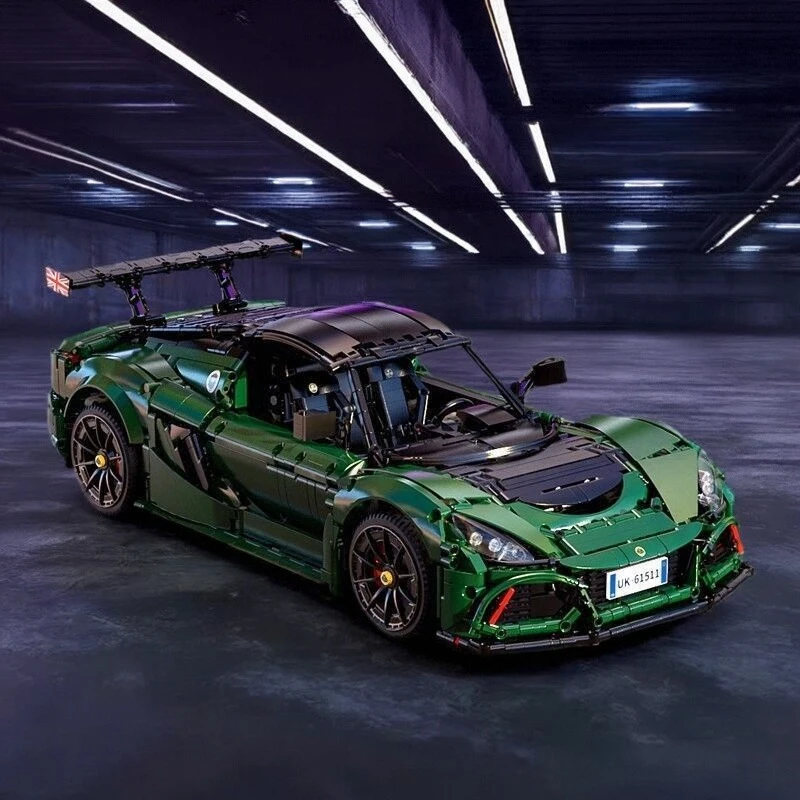 

Double Eagle Kada C61511 3730Pcs 1:8 Super Sports Car Building Blocks Dual-Mode Sports Car Toy Green Sports Car Boy Toy Gift