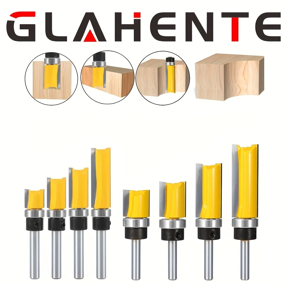 

‌ Набор фрез с хвостовиком 1/4 дюйма — диаметр резания 1/2 дюйма и 3/4 дюйма с подшипниками для фрезерования и резьбы по дереву». ‌