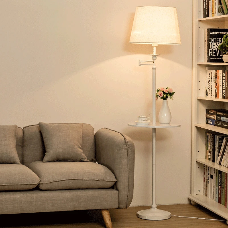 Nordic Vintage Standing Lamp Fold The Light Arm Corner Floor Lamp for Living Room Decoration Iron Tea Table Decor Floor Light
