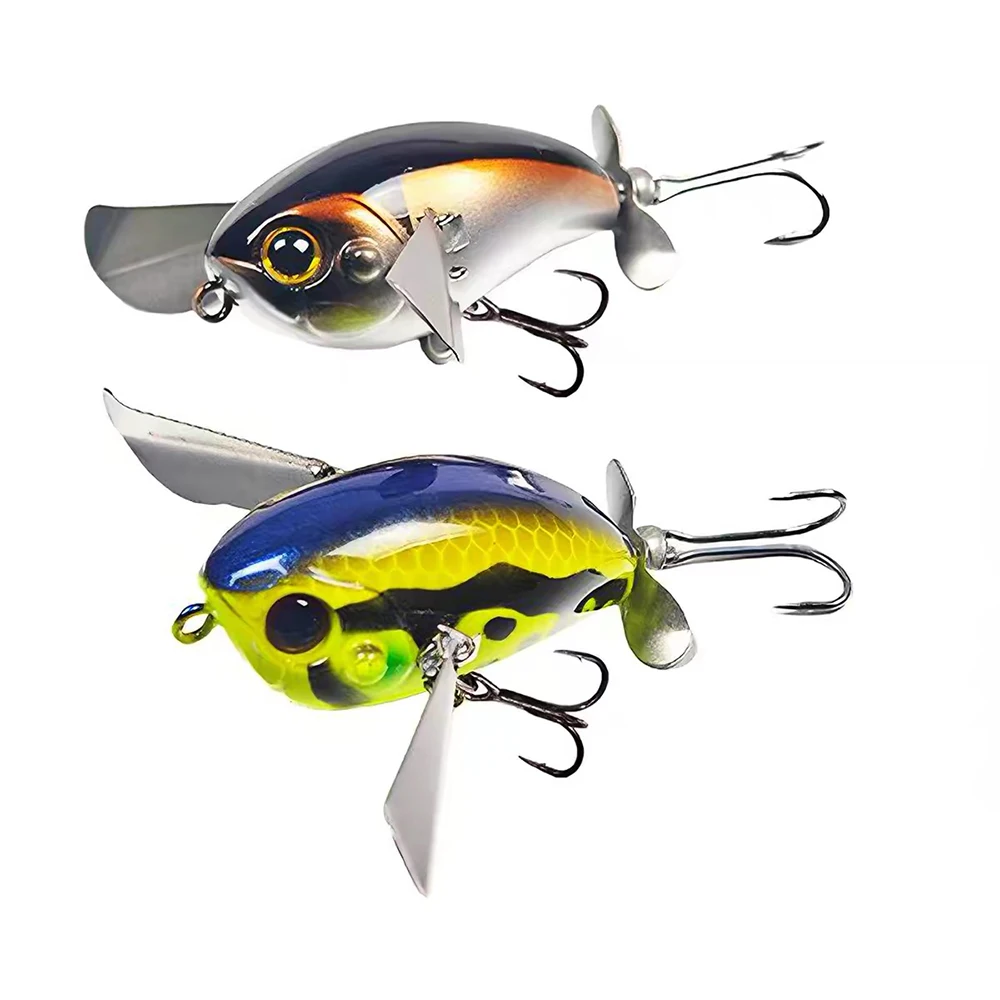 1 Stück Japanisches Design Jackall Schwimmköder 42mm 6g Oberflächenköder mit Flügeln Neuer Barsch Japanischer Originalköder Micro PompAdour