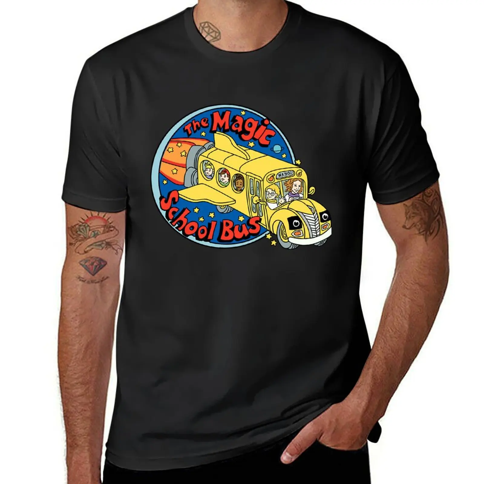 

The magic School Bus T-Shirt oversized Louboutins funny shirt cotton croswit shirt man tshirts for men