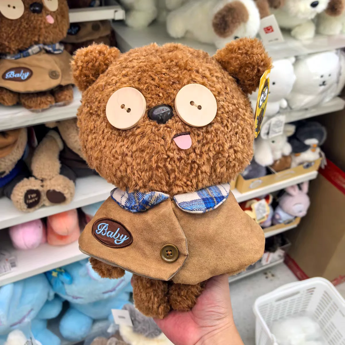 Minions TIM Dual Plush Keychain Set, Cute Cartoon Character Doll Keyring Accessories for Bags Fans Gift