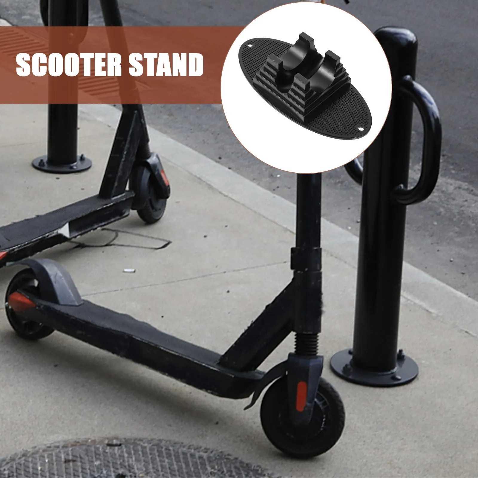 

2Pcs Portable Scooter Stand for Electric Scooter Strong Pc Plastic Parking Rack Lightweight Foldable Balanced Support Outdoor