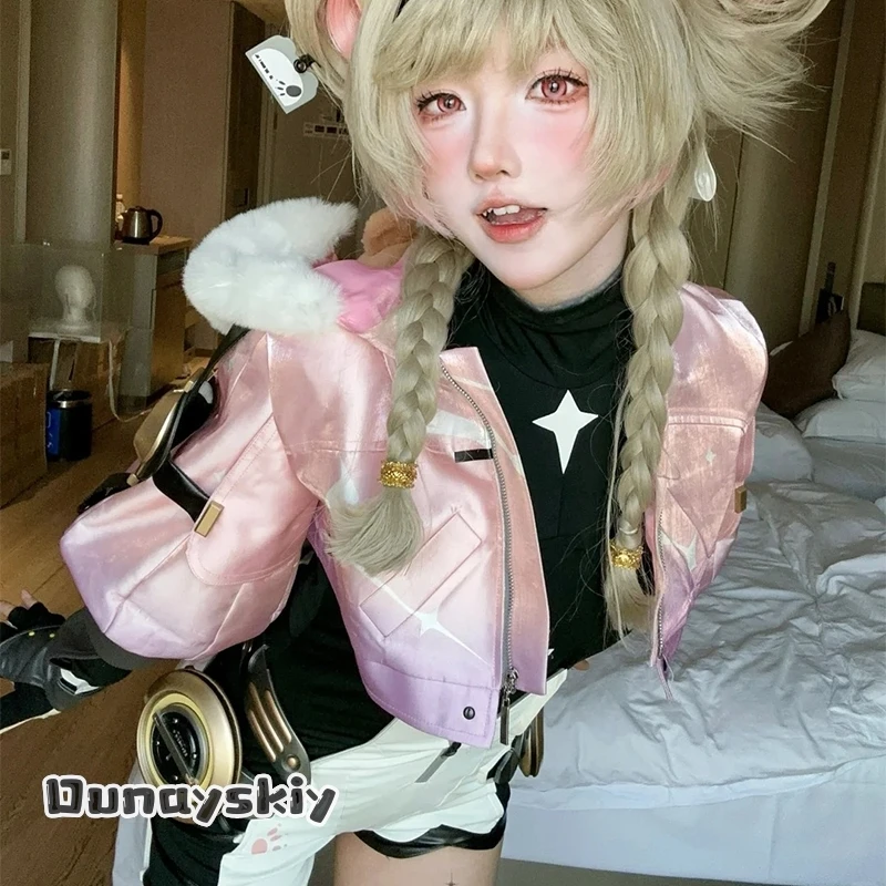 Game Wuthering Waves LUMI Cosplay Costume S-XL PU Leather Onesies With Coat LUMI Role-playing Women Jumpsuit Anime Party Suit