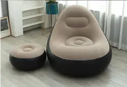 Inflatable Sofa Can Sleep and Lie Down Single Bedroom Tatami Sofa with Foot Pedals Bay Window Lounge Chair Balcony Lazy Chair