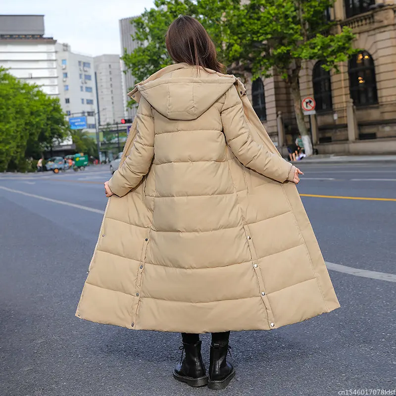 ใหม่ Youpin ผู้หญิง Parkas Hooded 2023สบายๆฤดูหนาวแจ็คเก็ตผู้หญิงคอตั้งหลวมผ้าฝ้ายเบาะหนาสุภาพสตรี