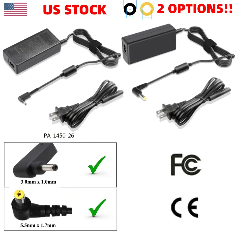 

AC Adapter Charger For Acer Aspire Acer Chromebook Power Charger PA-1450-26 HOT