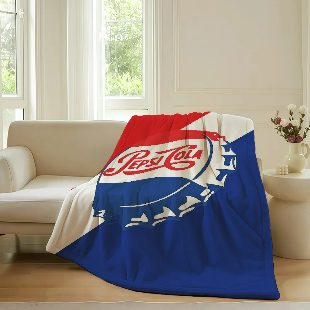 بطانية P-PepsiS مطبوعة على الموضة للأريكة والمكتب والسرير والطائرة والسفر والنوم والقراءة والاسترخاء والتخييم الناعمة والدافئة #6