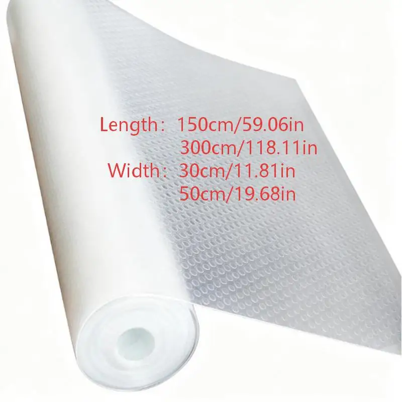 1Roll EVA Environmentally Cabinet Mat Refrigerator Drawer Mat Shelf Cover Liners Non Slip Waterproof Closet Placemat Table Pad
