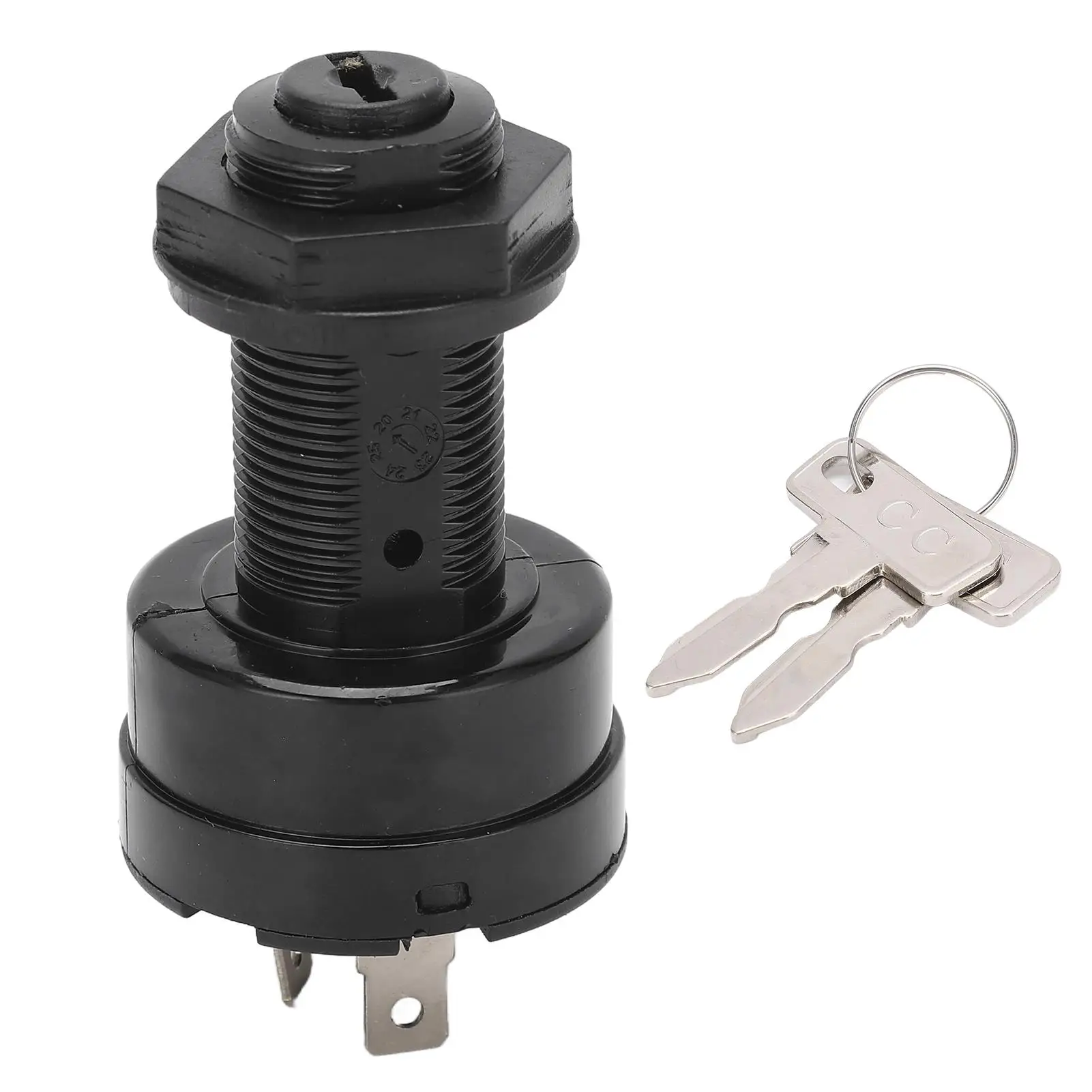 

Starter Ignition Key Switch 102508601 ABS Wear-Resistant with 2 Keys for club Car Precedent Electric for repair Replacement