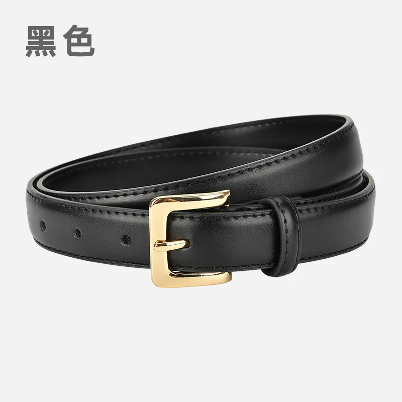 新しい本革レディースベルト、多用途ジーンズベルト、ハイエンドのトレンディなピンバックルベルト