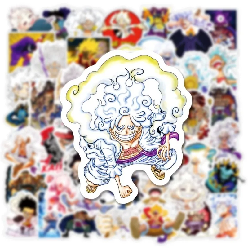 One Piece Luffy Sticker Anime Decal High-Looking Cute Waterproof Graffiti Mobile Phone Laptop Luggage Cool Sticker Children