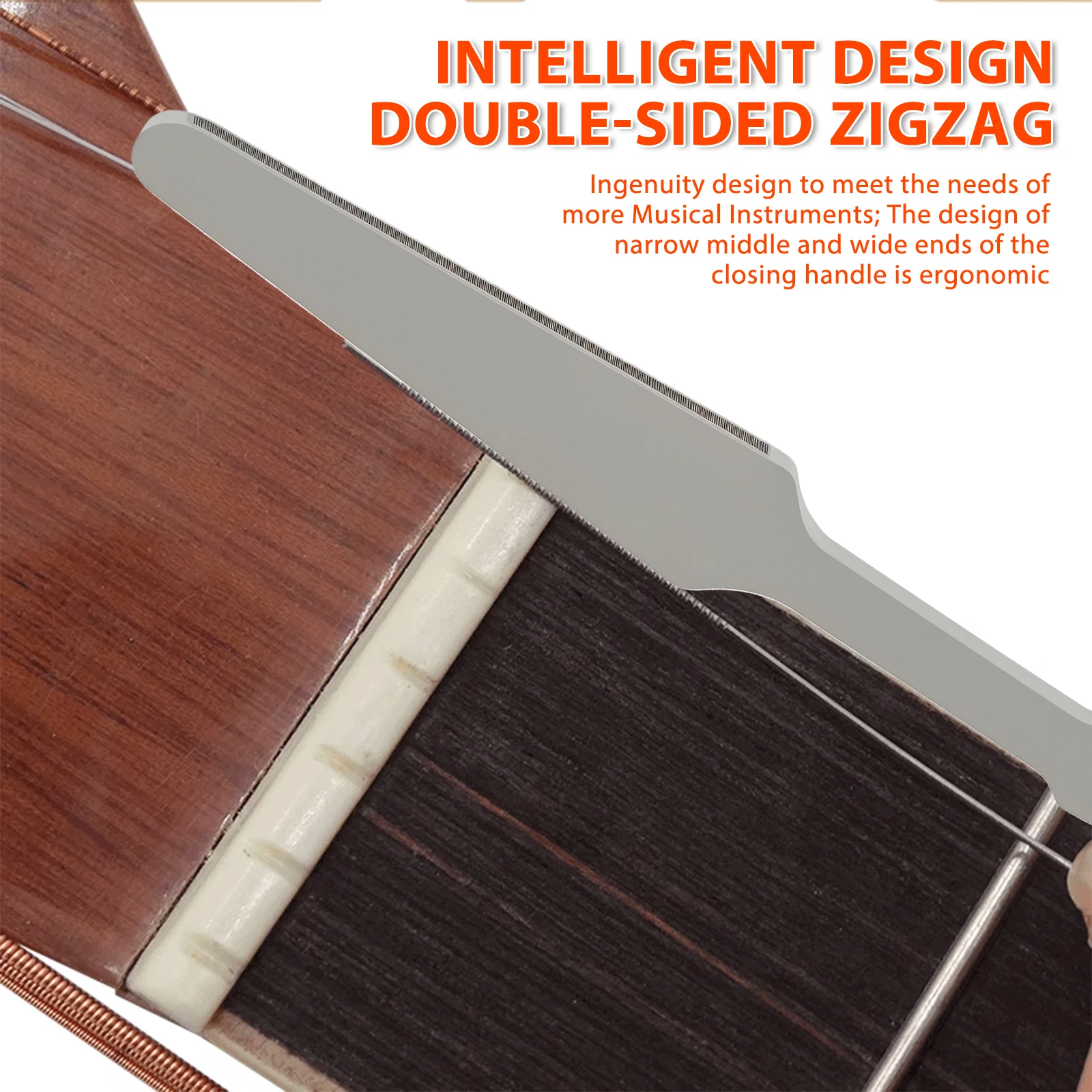 ملف الغيتار الحنق مزدوج الجانب الحنق تتويج ملف Luthier أداة إصلاح لملحقات الغيتار الصوتية الكهربائية مع فرشاة نظيفة 2025 #3