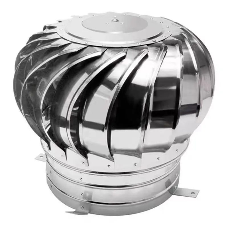 110mm 150mm 200mm Pipefit Roof Ventilating Fan Stainless Steel Roof Ventilator Wind Turbines Air Vent Attic Ventilator unpowered