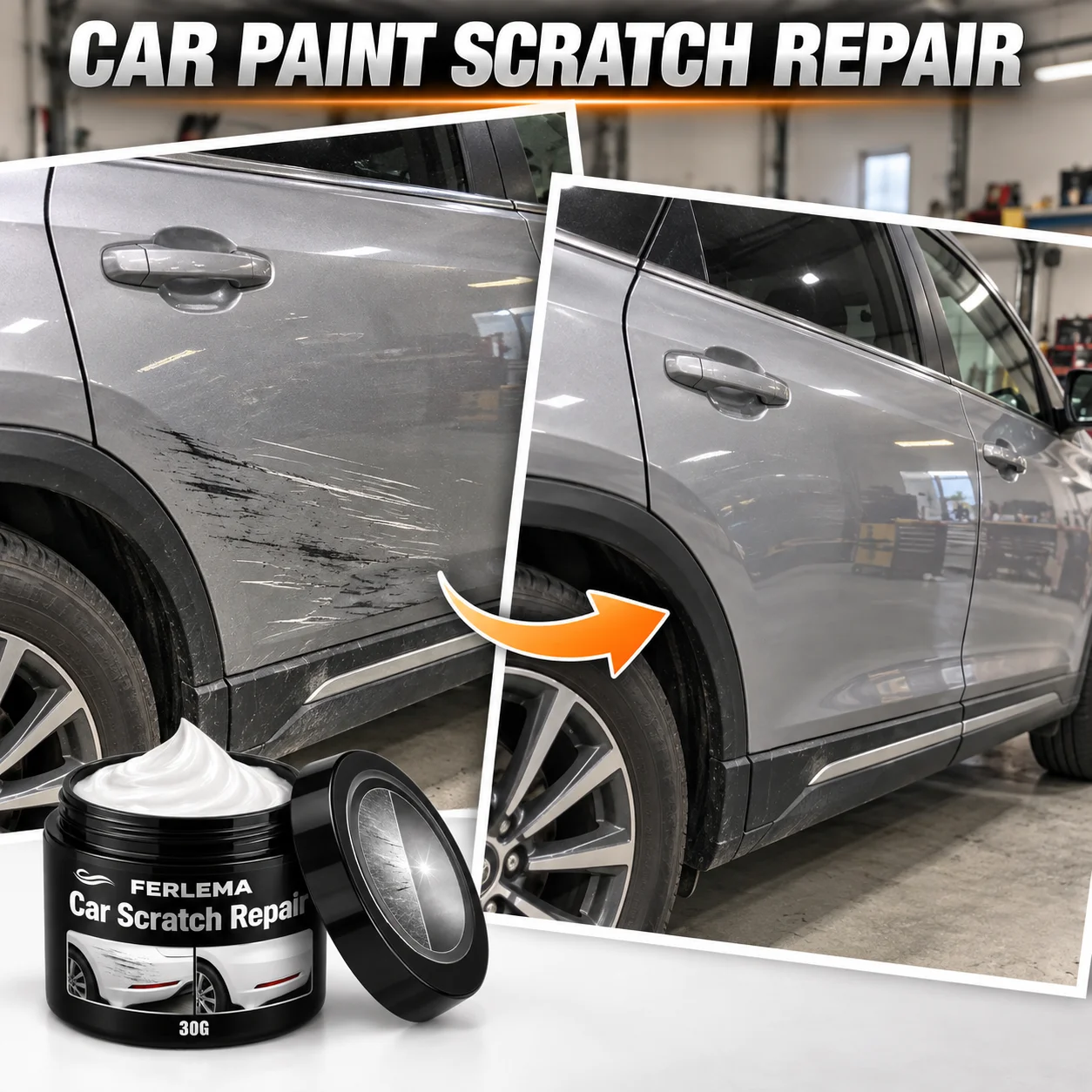 Car Scratch Repair Polishing Wax Paste - Pâte de réparation pour rayures de