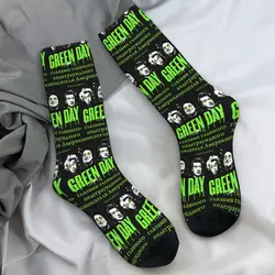 2024 Rock Band Green Day Socks The Saviors Tour Stockings Couple Medium Soft Running Sports Socks Winter Pattern Anti Sweat Sock