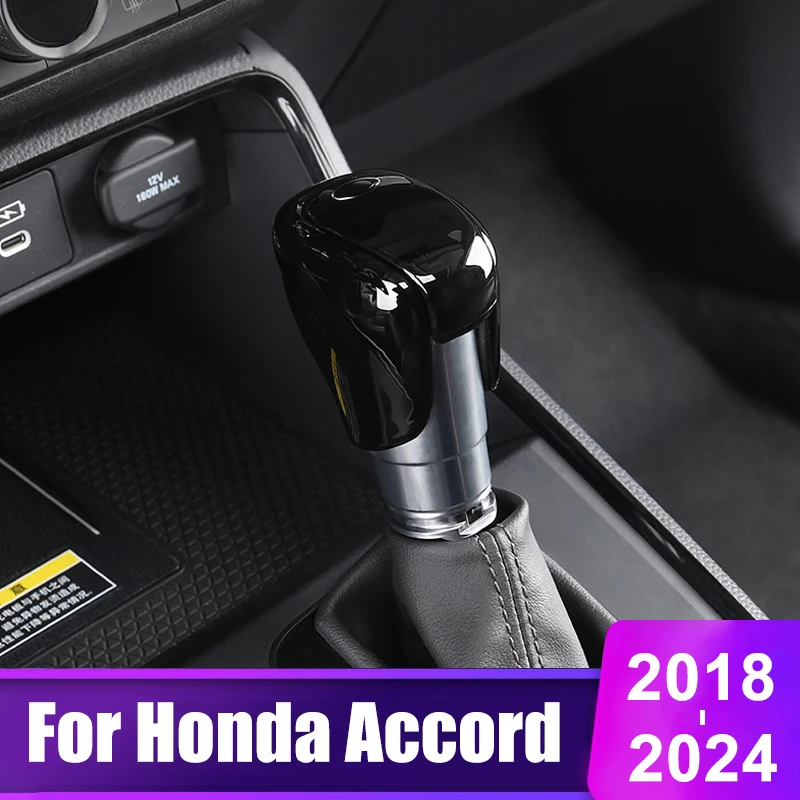 

For Honda Accord 10th 11th Gen 2018 2019 2020 2021 2022 2023 2024 Accord 10 11 Car Gear Shift Knob Gear Head Cover Accessories