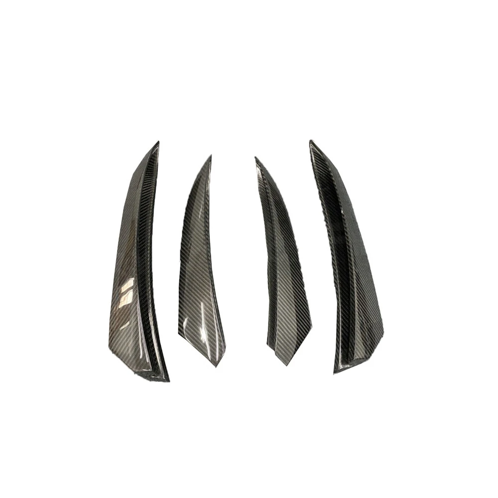 For Mercedes Benz GLE Class W167 GLE53 AMG SUV 2020 UP  Front Bumper Fender Trim Fins Canard Dry Carbon Fiber