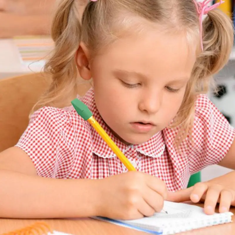 50 шт. цветные ластики, колпачки для ластиков в форме долота, ластик для карандашей, топперы, студенческие корректирующие принадлежности для рисования, канцелярские принадлежности