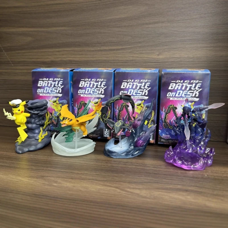 pokemon-model-anime-desktop-ornaments-rayquaza-ceruledge-captain-pikachu-figure-collection-toy-doll-children's-birthday-gift