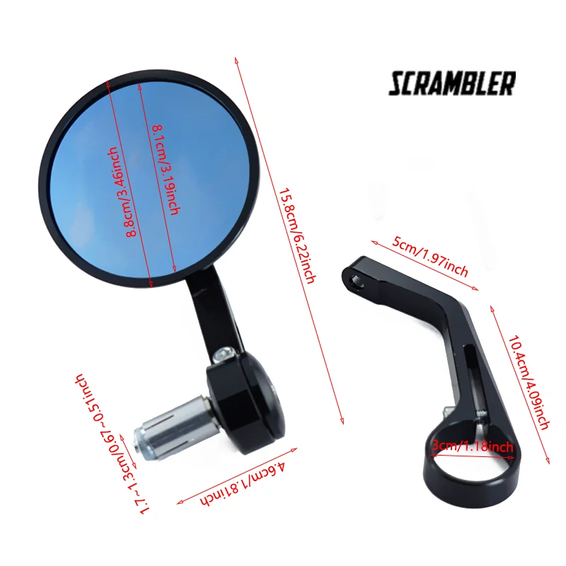 Ducati スクランブラー 400 800 1100 2014-2019 1 ペア 7/8 ''22