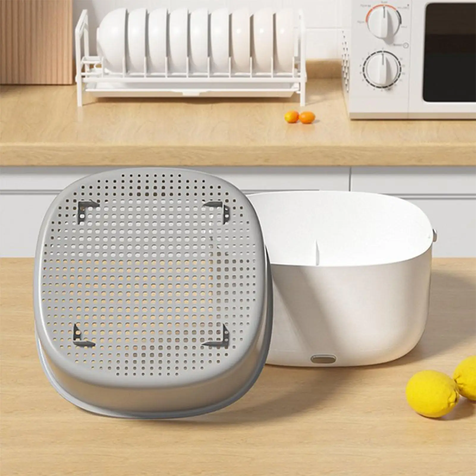 Electric Vegetable Fruit Washing Machine Ultrasound Wireless Food Grains Purifie Basket Large Capacity Cleaner For Houeshold