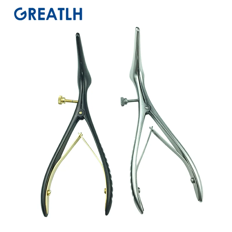 Medical Nose Mirror Speculum Lens Nostril Pliers Nasal Cavity Examination Nasal Expander Nasal Speculum Nasal Dilation Forceps