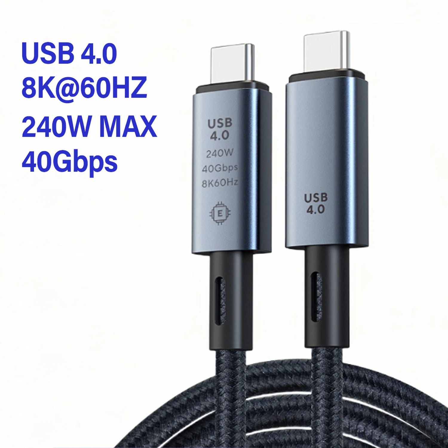 USB 4.0 8K 60HZ 40Gbps 240W Type C Cable For Macbook iPad Samsung Xiaomi PD Charger Data Thunderbolt 3 4 Video Cord USBC USB4