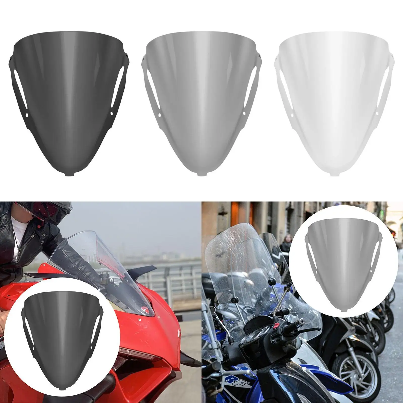 

Motorcycle Windshield Professional Wind Deflector for ZX-6R 2024