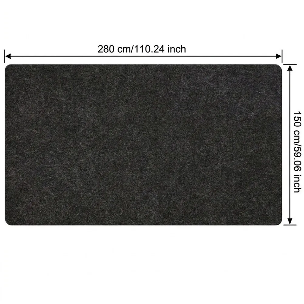 BBQ Floor Mat Waterproof 150x280cm for Patio Garden Garage Spill Protection Oil Resistant Non Woven Fabric Mat