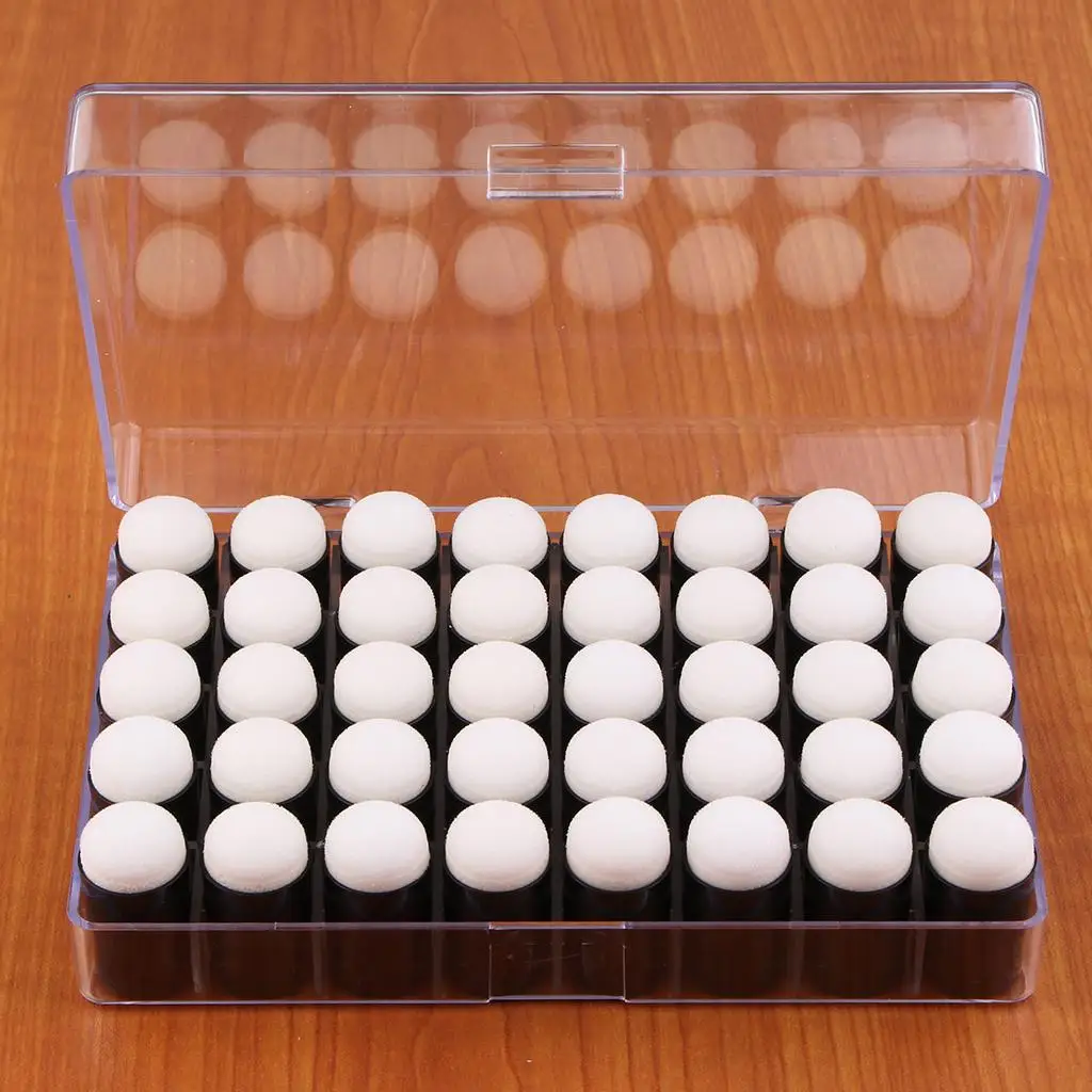 손가락 스펀지 도버 페인팅 스탬프 쿠션 스탬핑 브러시, 40 개