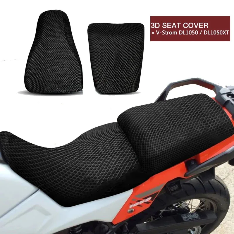 Motorcycle Protecting Cushion Seat Cover For Suzuki V-Strom VStrom DL1050 DL1050XT DL 1050 XT ​Fabric Saddle Seat Cover