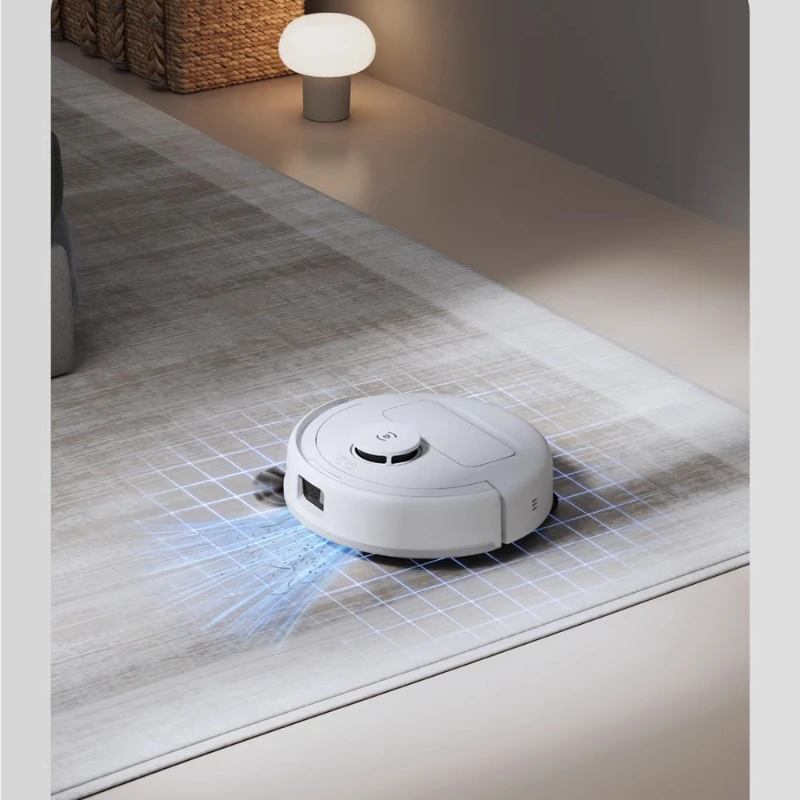 NEW - Ecovacs mini robotic vacuum cleaner with integrated sweeping, mopping, and suction system for ful automatic cleaning