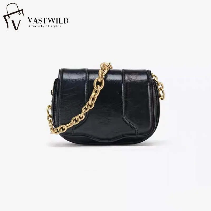

Designer Female Flap Shoulder Underarm Bag Armpit Handbags and Purses New Vintage Leather Crossbody Bags for Women