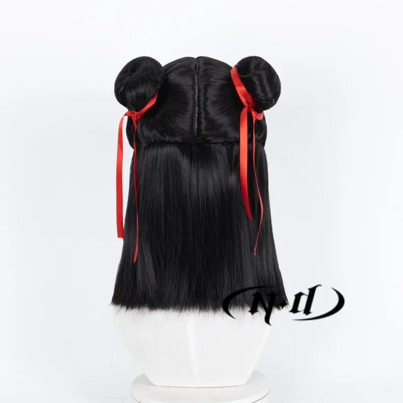 ND Ne Zha شعر مستعار تأثيري أنيمي Ne Zha تأثيري خصلات الشعر المستعار ل كوميك كون كوزر زي موضوع حفلة مقاومة للحرارة الاصطناعية