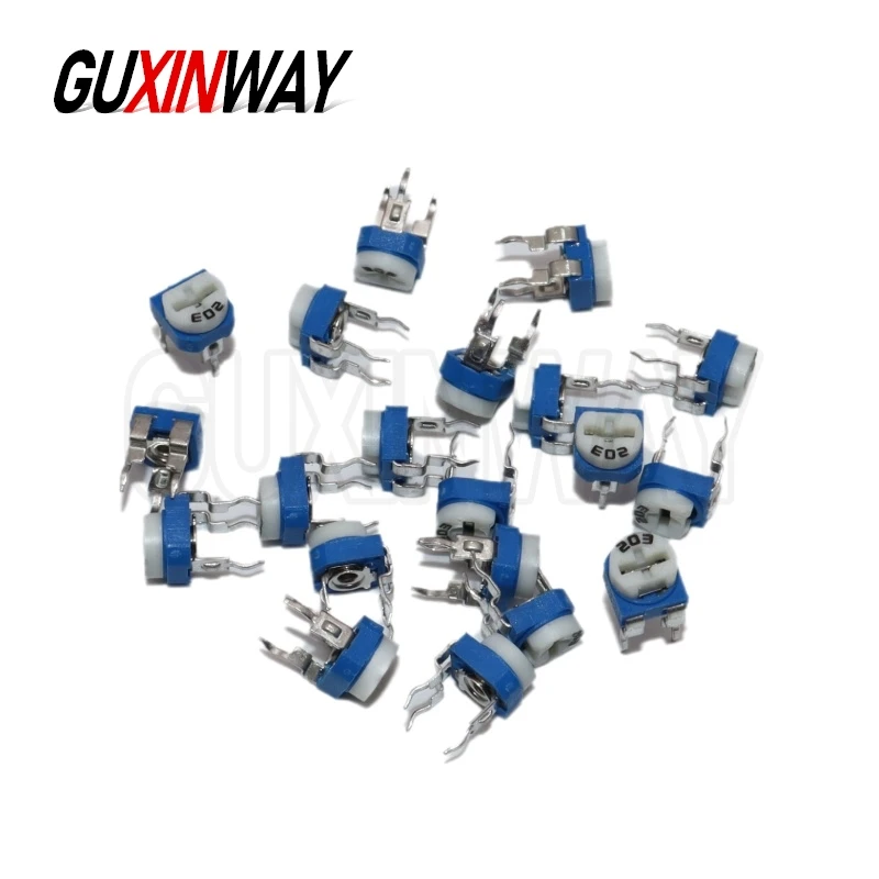 20pcs RM-065 Series 100 200 500 1K 2K 5K 10K 20K 50K 100K 200K 500K 1M Ohm Trimpot Trimmer Potentiometer Variable Resistor RM065